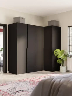 Armario esquinero modular Leon, 4 puertas (215 cm), diferentes variantes
