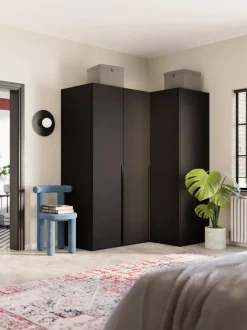 Armario esquinero modular Leon, 3 puertas (165 cm), diferentes variantes