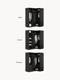Armario esquinero modular Leon, 3 puertas (165 cm), diferentes variantes