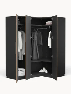 Armario esquinero modular Simone, 3 puertas (165 cm), variantes diferentes