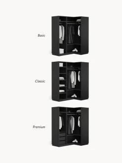 Armario esquinero modular Simone, 3 puertas (165 cm), variantes diferentes