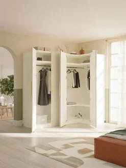 Armario esquinero modular Simone, 215 cm, variantes diferentes