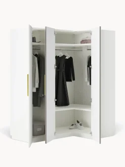 Armario esquinero modular Simone, 3 puertas (165 cm), variantes diferentes