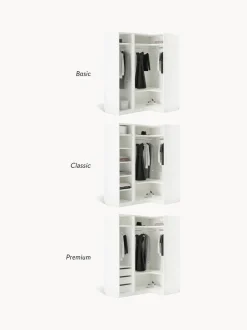 Armario esquinero modular Simone, 3 puertas (165 cm), variantes diferentes