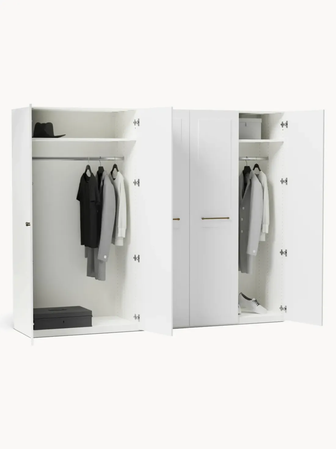 Armario modular Charlotte, An 250 cm, variantes diferentes