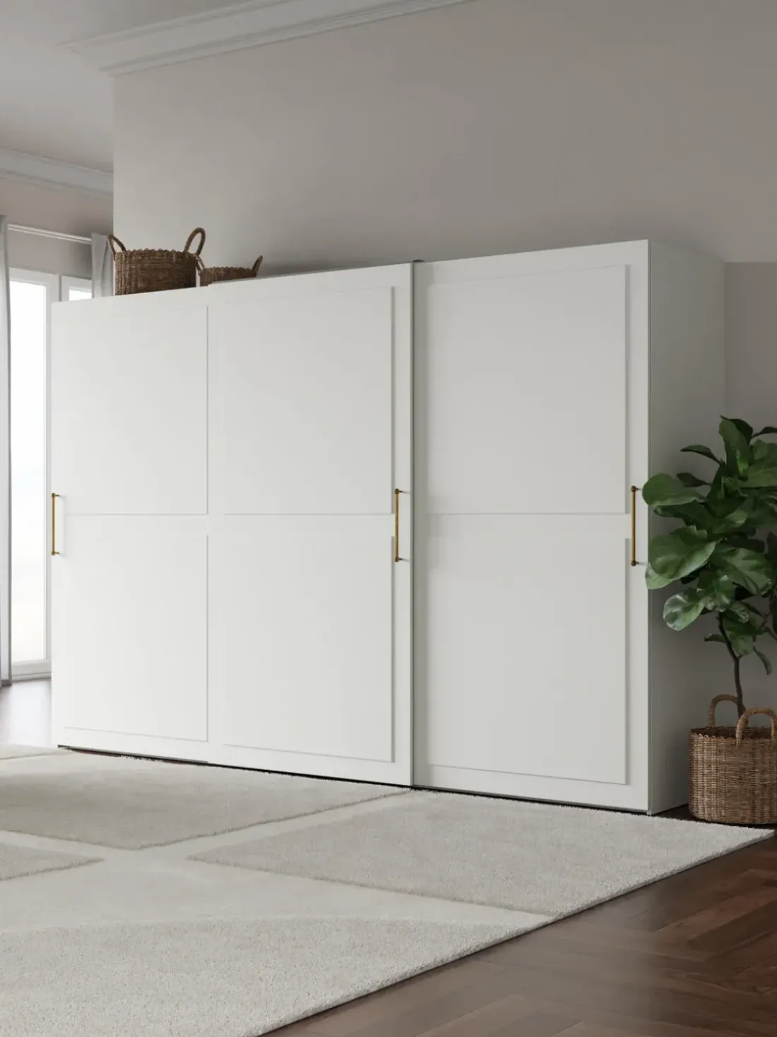 Armario modular Charlotte, 3 puertas correderas (300 cm), diferentes variantes