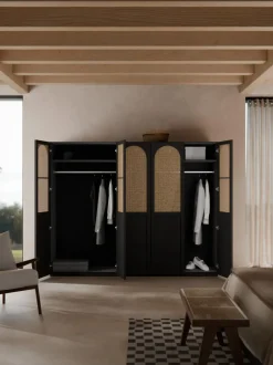 Armario modular Jeanne, 4 puertas (250 cm), diferentes opciones