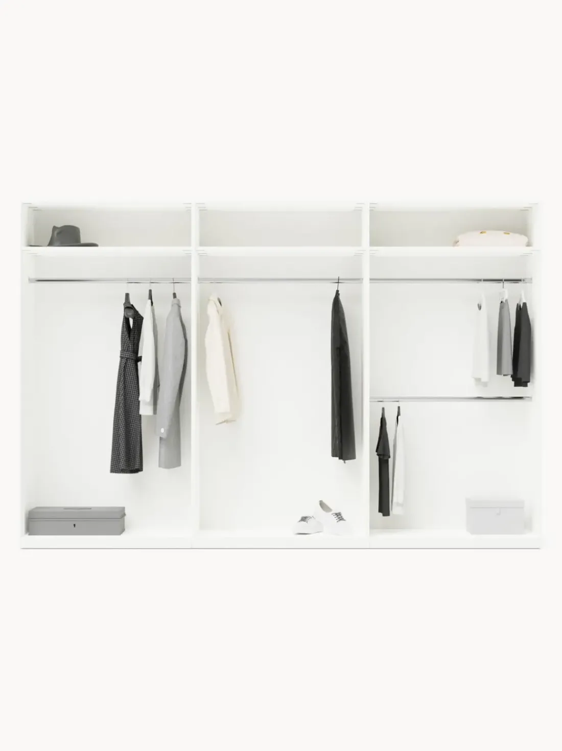 Armario modular Simone, An 300 cm, variantes diferentes