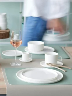 Bajopatos de porcelana Fine Bone China Oco, 6 uds.
