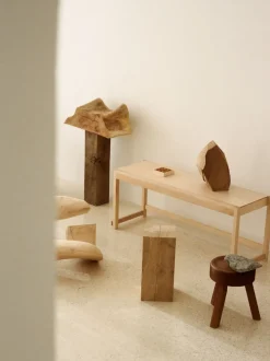 Banco de madera de abedul 01