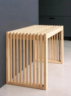 Banco de madera de bambú Rib