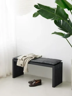 Banco de madera de caoba Rib