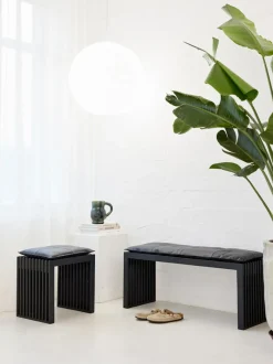Banco de madera de caoba Rib
