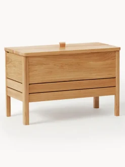 Banco de madera de roble con espacio de almacenaje A Line