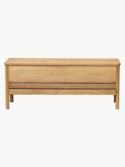 Banco de madera de roble con espacio de almacenaje A Line