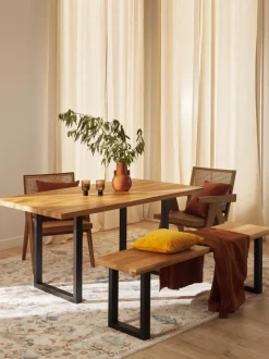 Banco de madera de roble Oliver, tamaños diferentes