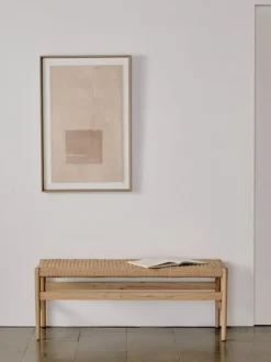 Banco de madera de roble Zaide