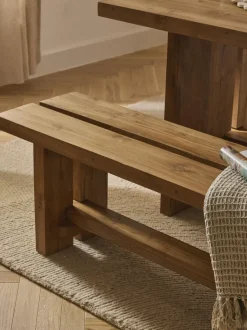 Banco de madera de teca Hugo, tamaños diferentes