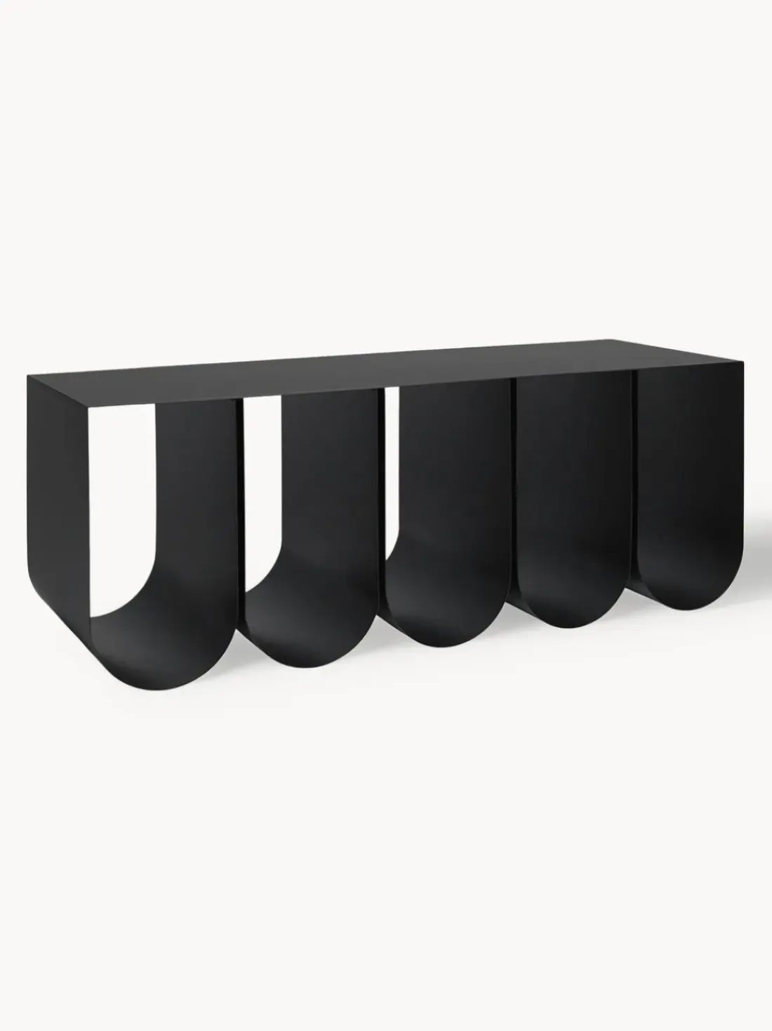 Banco de metal Curved