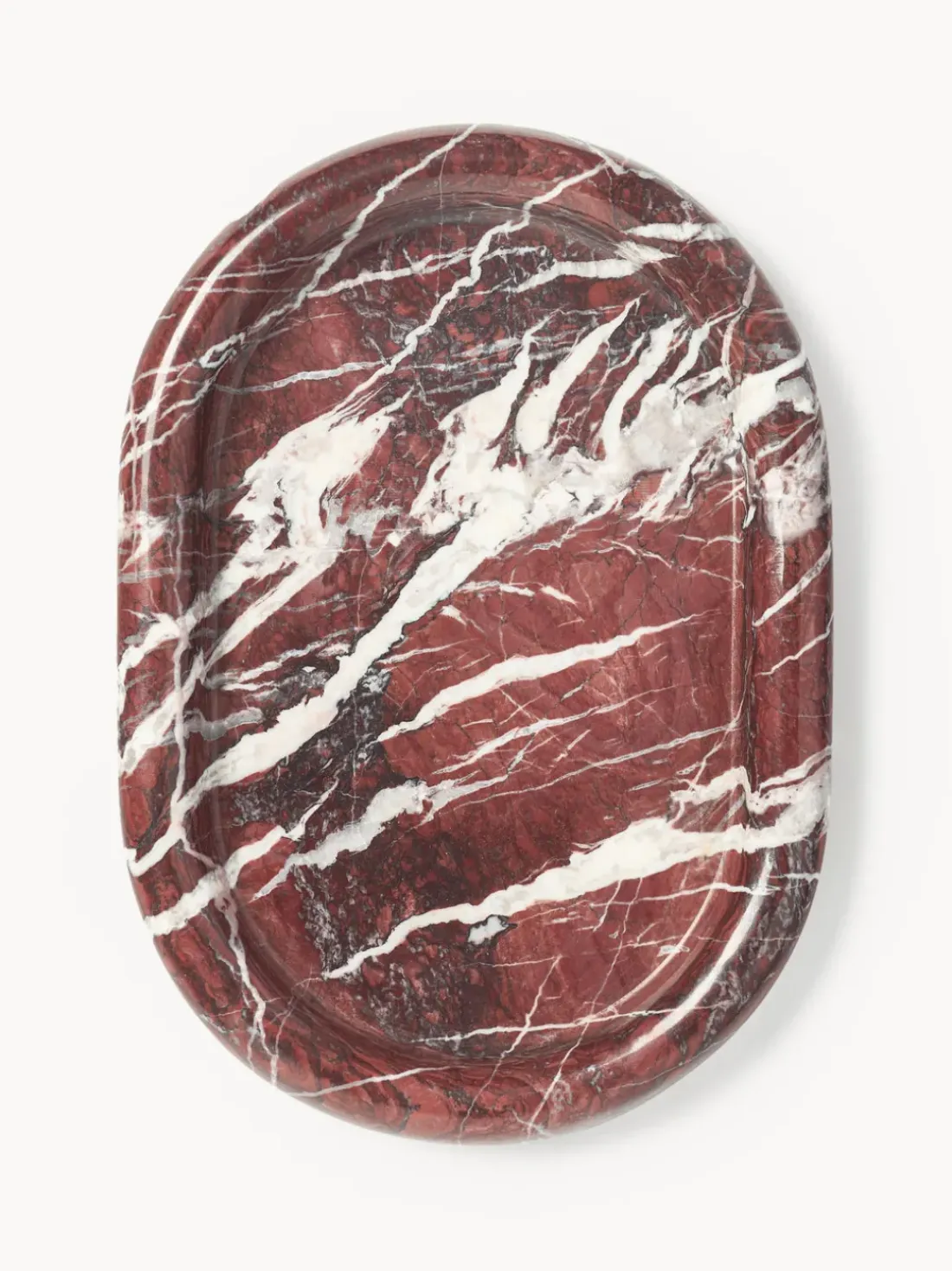 Bandeja decorativa de mármol Maba