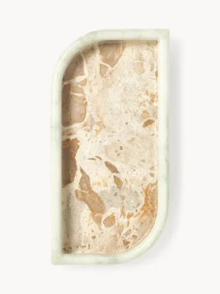 Bandeja decorativa de mármol Maba