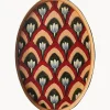 Bandeja decorativa pintada a mano Ikat