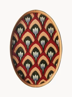 Bandeja decorativa pintada a mano Ikat