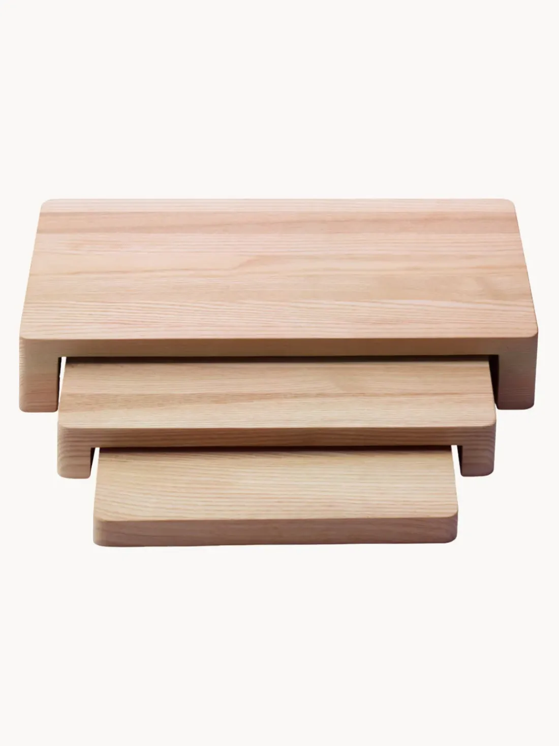 Bandejas para servir artesanales de madera de fresno Collective, 3 uds.