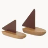 Barquitos de juego de madera de roble Opty, 2 uds.