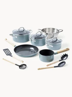 Batería de cocina antiadherente Mayflower, 13 pzas.