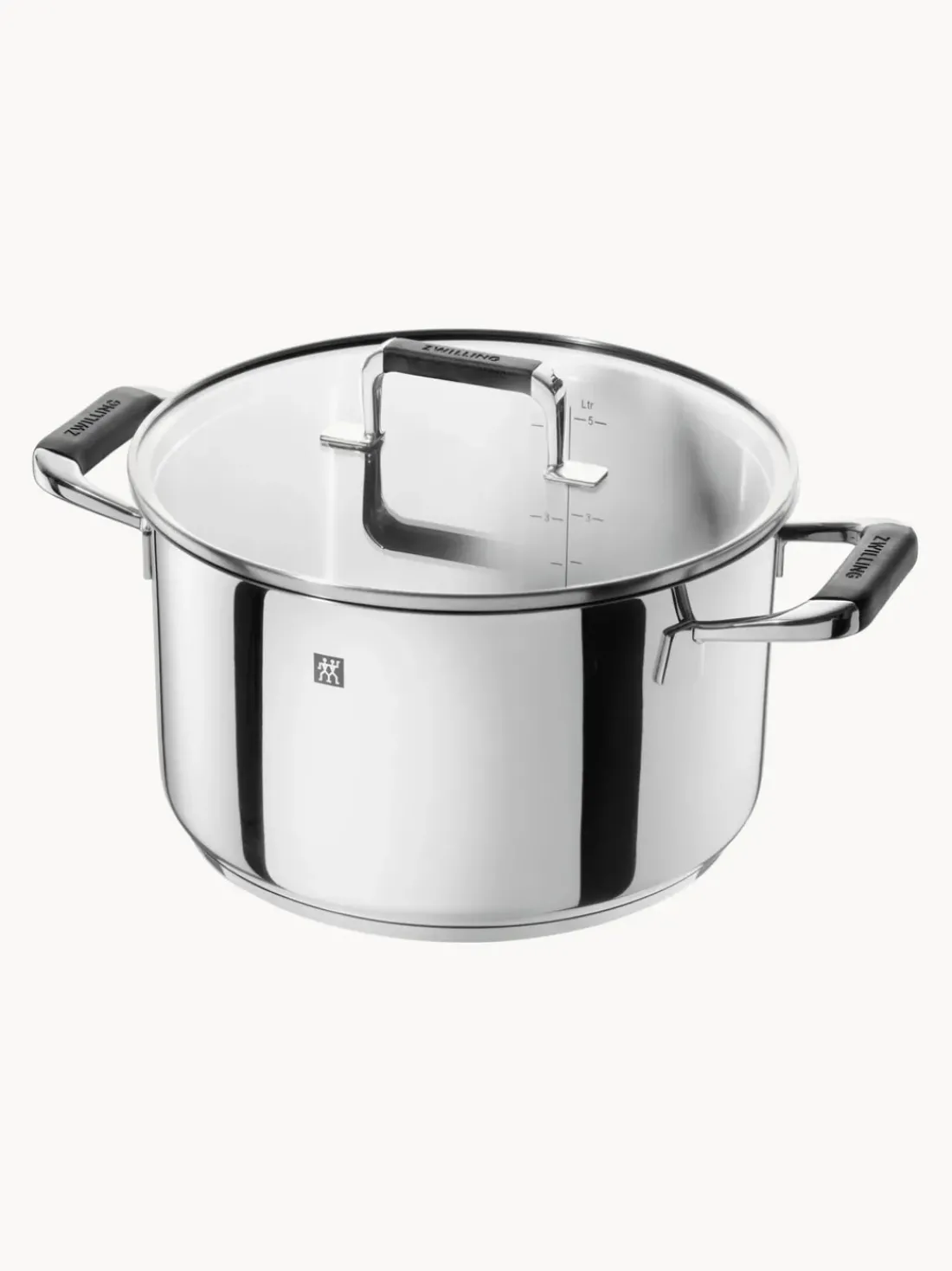 Batería de cocina de acero inoxidable Poletto, 5 pzas.
