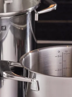 Batería de cocina de acero inoxidable Poletto, 5 pzas.