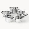 Batería de cocina de acero inoxidable Bellasera, 5 pzas.