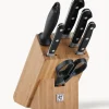 Bloque de cuchillos de madera de bambú Professional, 7 uds.