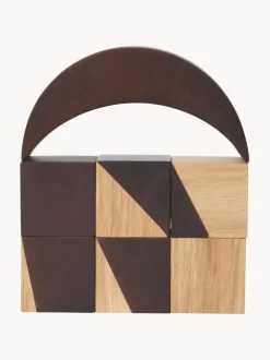 Bloques de construcción de madera de caucho Phase