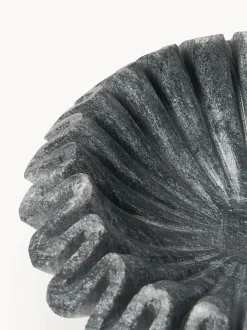 Bol decorativo artesanal de mármol Santorini, Ø 18 cm