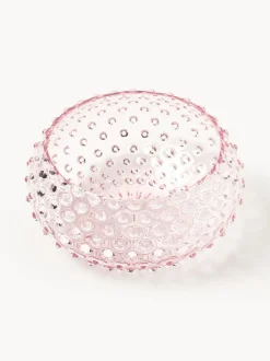 Bol de vidrio soplado Hobnail