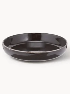 Boles artesanales Nordic Coal, Ø 22 cm, 4 uds.
