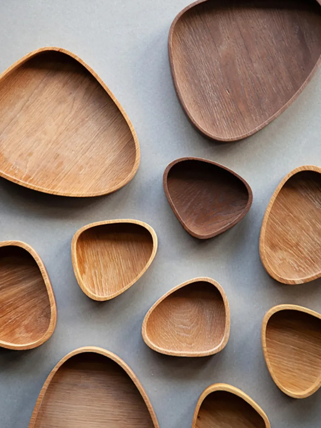 Caja de madera de roble Curve