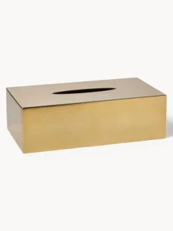 Caja de pañuelos de metal Halston