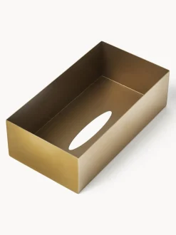 Caja de pañuelos de metal Halston