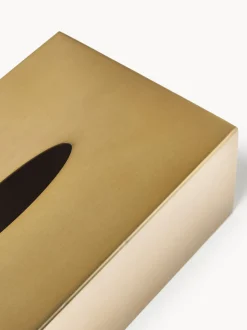 Caja de pañuelos de metal Halston