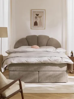 Cama continental con espacio de almacenamiento Romia