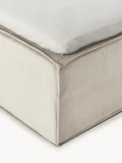 Cama continental de pana Lennon