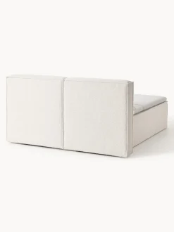 Cama continental en tejido bouclé Lennon