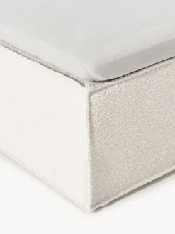 Cama continental en tejido bouclé Lennon