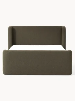 Cama continental en tejido bouclé Perla