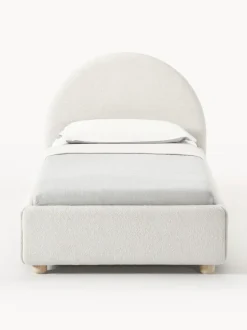 Cama individualde borreguillo Ebba, con espacio de almacenamiento