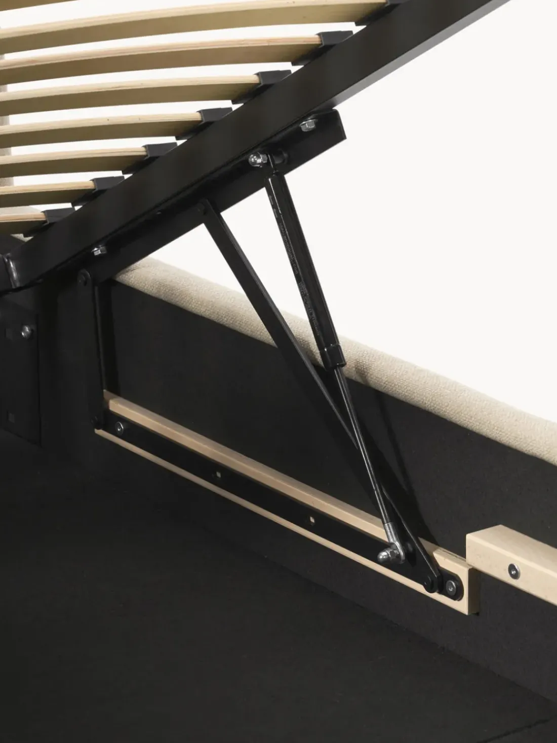 Cama individual Ebba, con espacio de almacenamiento