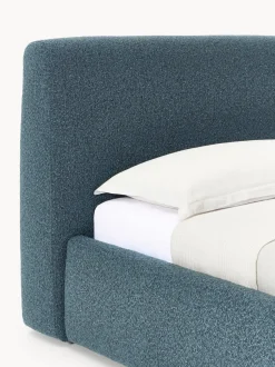 Cama individual en tejido bouclé Cloud